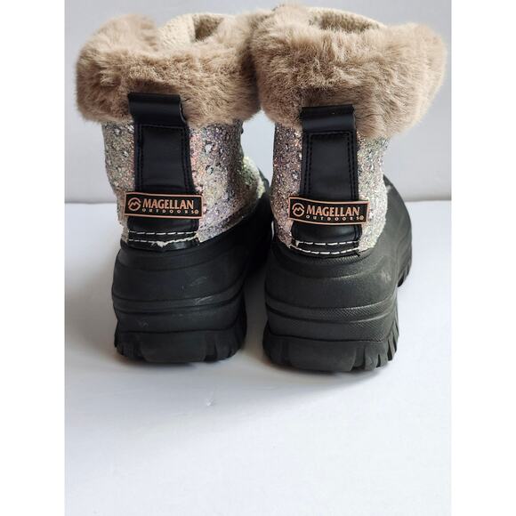 Magellan Outdoors Glitter Snow Ski Duck Boots Girls Size 6D K0018 - Picture 6 of 7